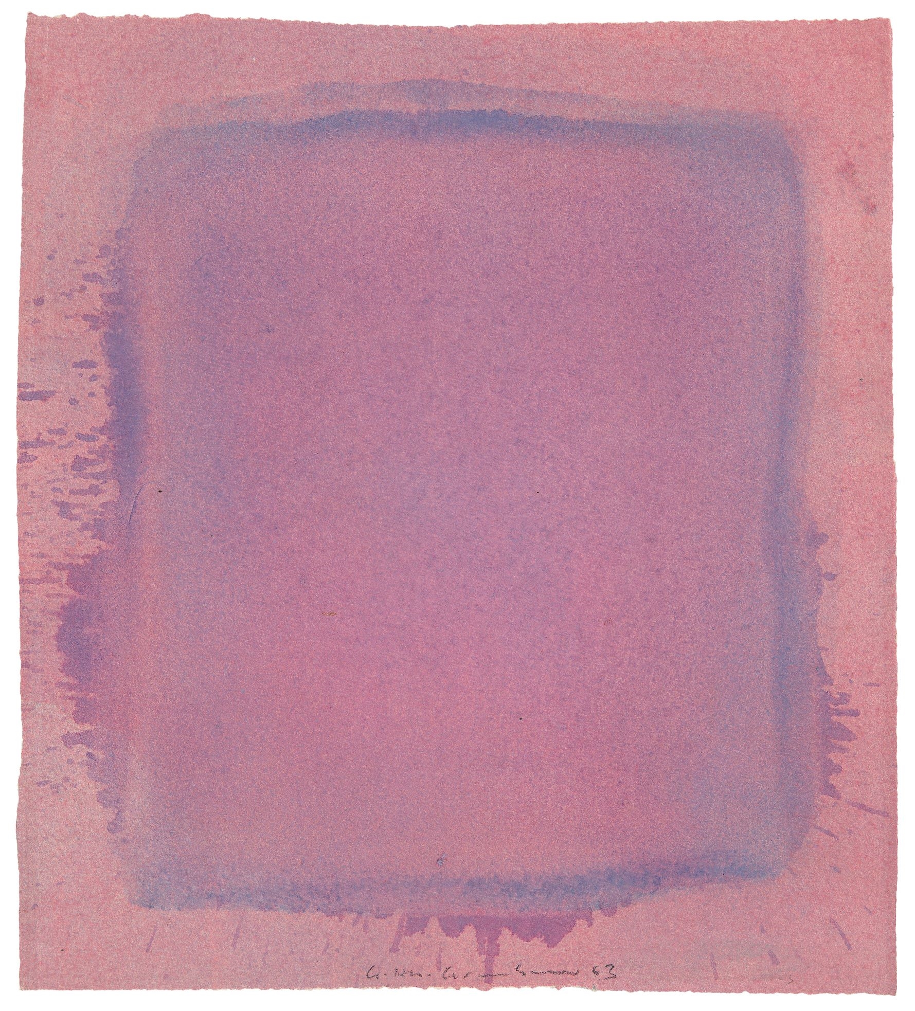 Artwork by Gotthard Graubner, Untitled, Made of Watercolour on wove paper