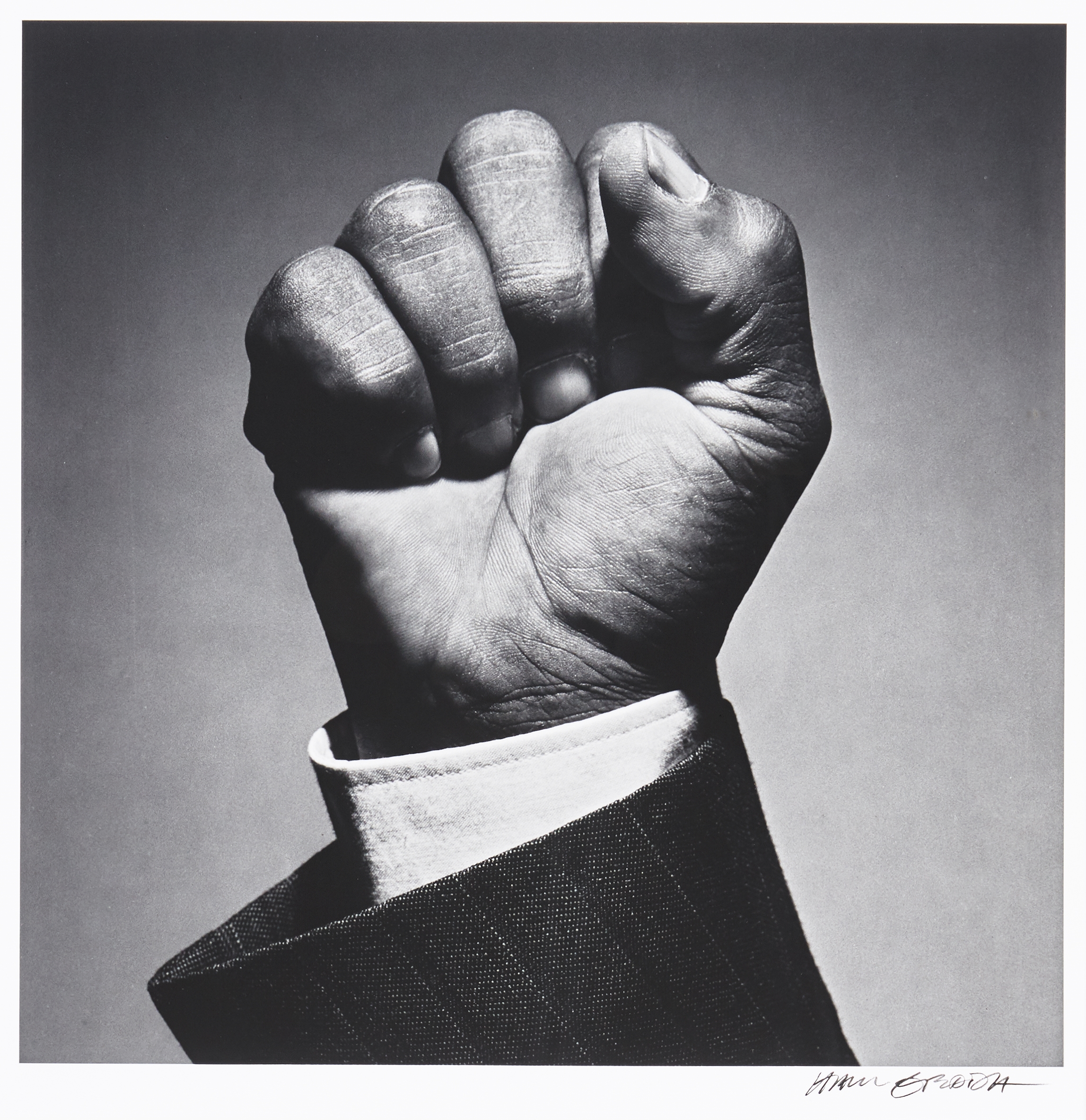 Sign of Freedom - Nelson Mandela by Hans Gedda, 1990