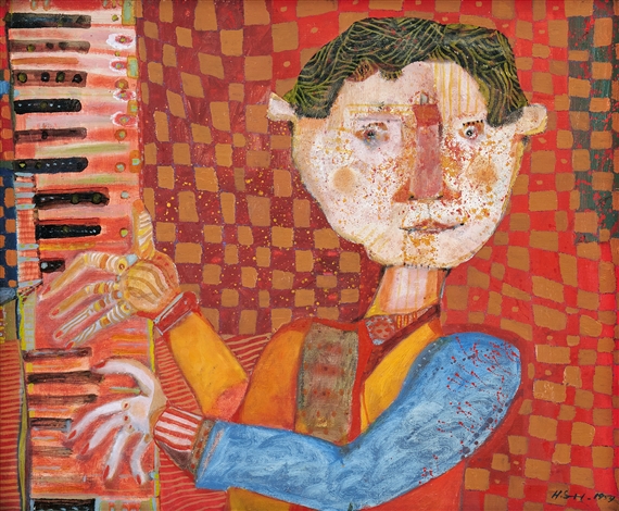 Opera di Henri Sert, Il pianista, fatta di olio su tela