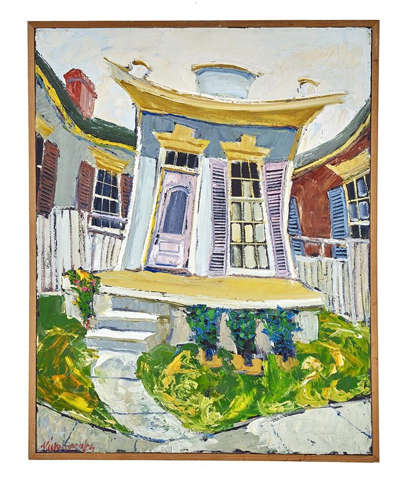 Artwork by James Michalopoulos, Blue Crispy, Made of oil on canvas