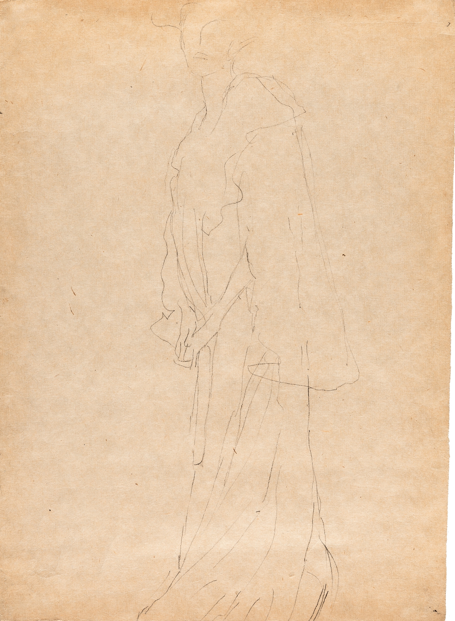 Gustav Klimt 、MARIE HENNEBERG STEHEND