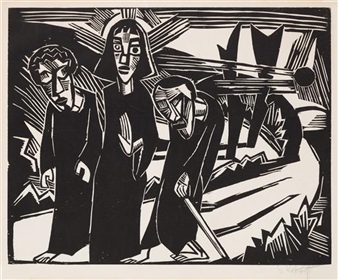 Karl Schmidt-Rottluff | The Road to Emmaus - from Schmidt