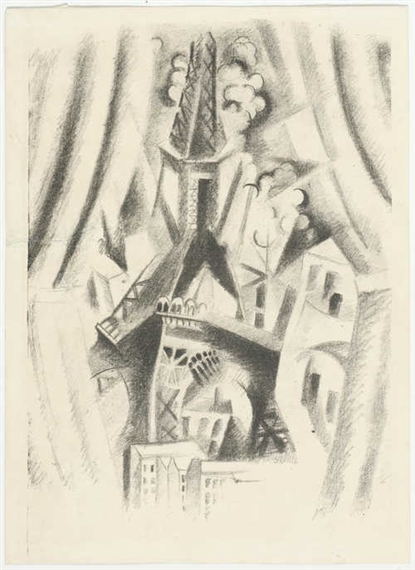 La Tour aux rideaux by Robert Delaunay, 1926