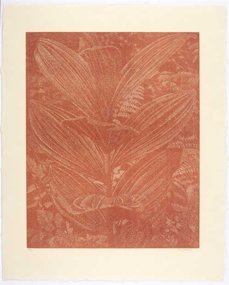 Gelber Enzian (Zinnoberrot) by Franz Gertsch, 2003