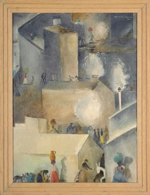 Artwork by Per Krohg, Cagnes Sur Mer, Made of oil on canvas