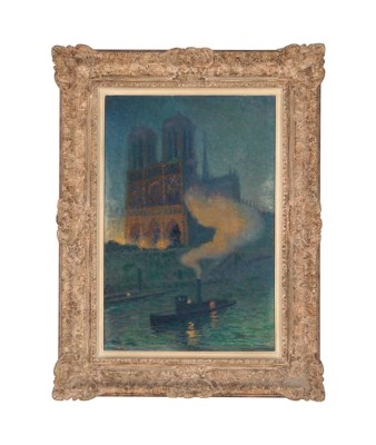 Notre Dame de nuit by Thomas Buford Meteyard