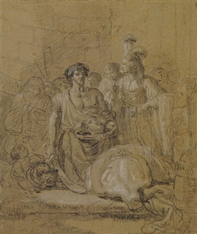 The Beheading of St. John the Baptist - Pierre-Michel Le Bouteux