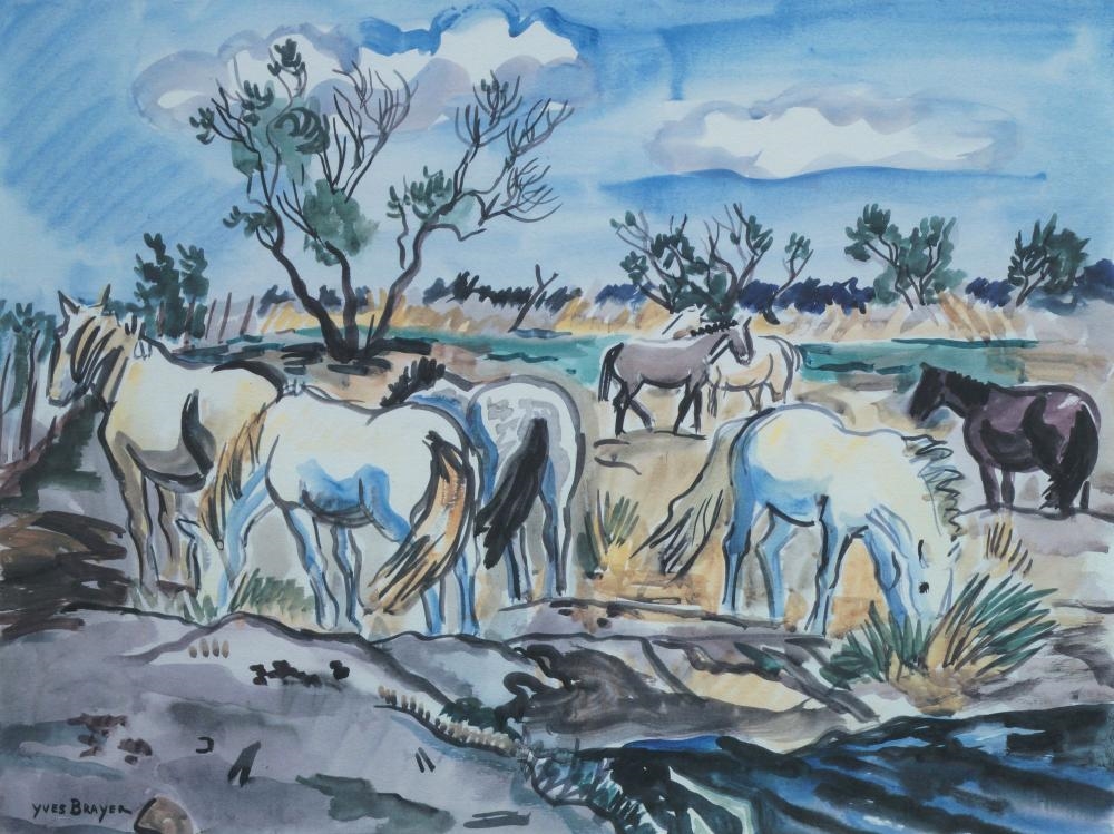 Yves Brayer Camargue Horses MutualArt