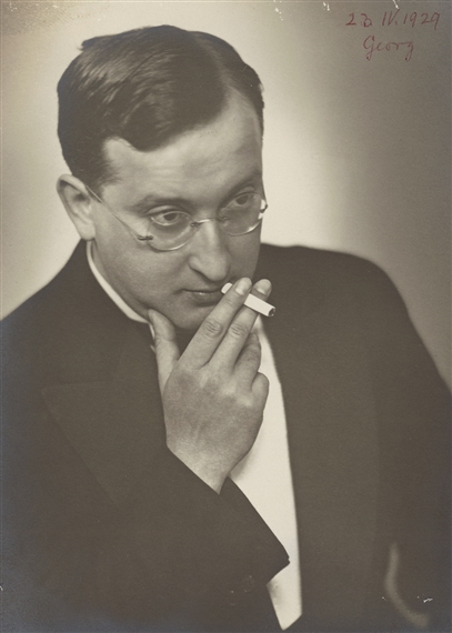 2 works, Portraits of Georg Landauer and the photographer's sister Stef