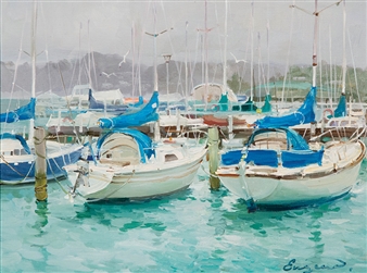 On the Mooring, Evans Bay, Wellington - Eugenea