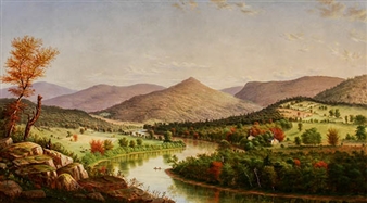 View of the Allegheny Near Pittsburgh - William Coventry Wall