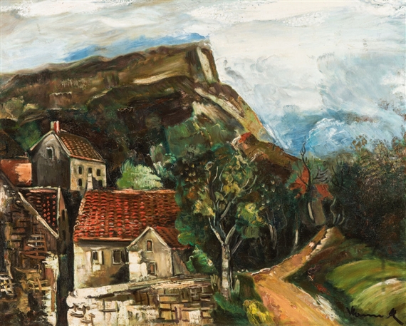 Vue de Village by Maurice de Vlaminck, 1922