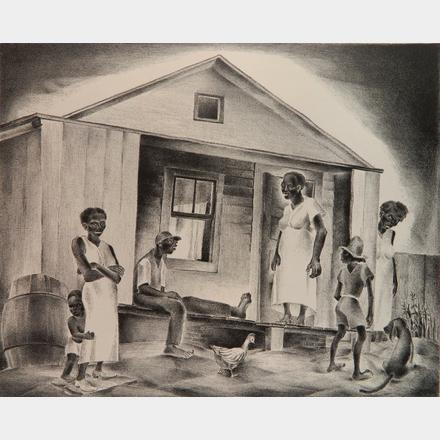 African American Cabin Scene - Katherine Winckler
