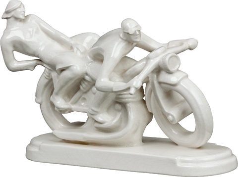 Artwork by Josef Vanča, Lovers, Made of glazed ceramics