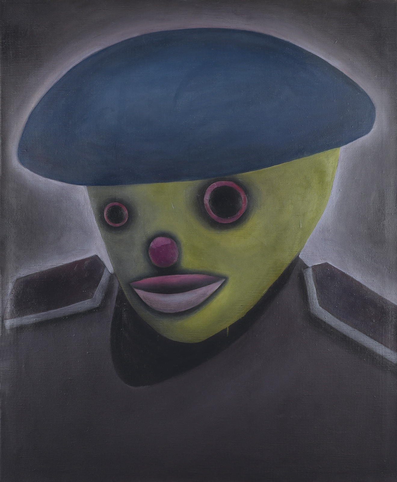 Artwork by Jakub Janovský, Bez názvu, Voják, Made of mixed technique on canvas