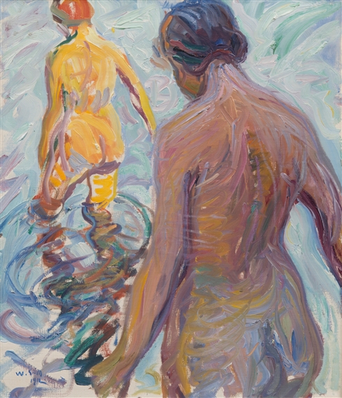 Swimmers by Vilho Sjöström, 1912