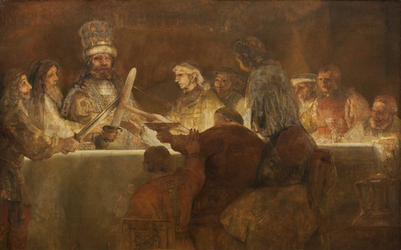 Rembrandt's The Conspiracy of Claudius Civilis - Gothenburg Museum of Art