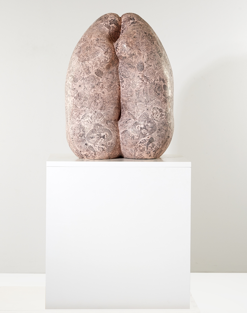 Artwork by Edward Lipski, Tattoo, Made of Ink on pigskin and fiberglass
