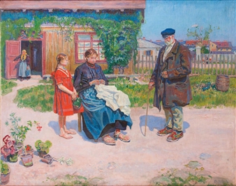 By the Hut - Gustaw Pilatti