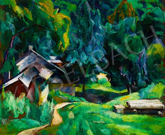 Zugliget Detail (,I live here') by Vilmos Aba-Novák, 1926