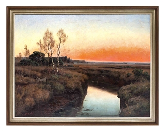 Landschaft im Abendlicht - Adalbert Wex