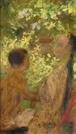 Woman and child by Lê Phổ, 1942