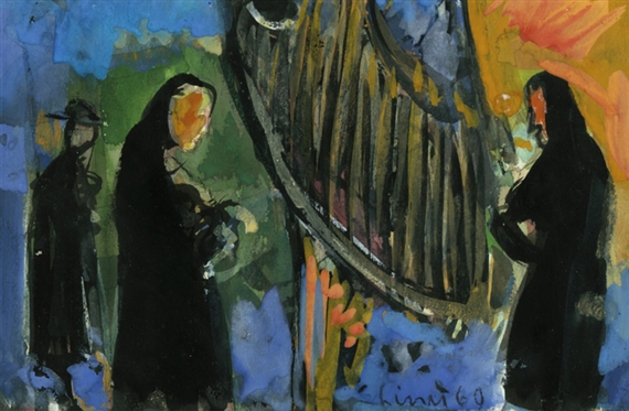 Korsische Fischerfrauen by Carl Walter Liner, 1960