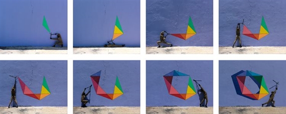 Robin Rhode: The Geometry of Colour - Lehmann Maupin, New York (West 22nd St)