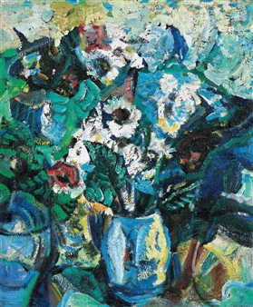 Flowers in Vase - Wu Dayu