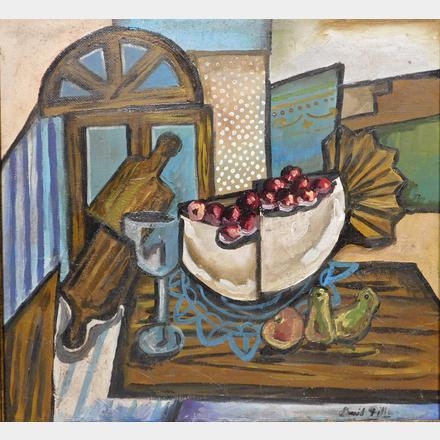 Emil Filla、エミール・フィラ【Cubist Still Life】 Emil Filla (Manner of) : Cubist Still Life with Cherries for sale