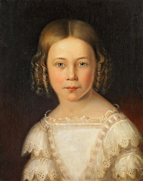 Portait of a Small Girl by Ludwig Knaus