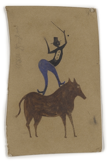 BARE BACK RIDER by Bill Traylor, Circa 1939-1942