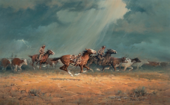 Warren Melvin Lost In The Stampede Mutualart