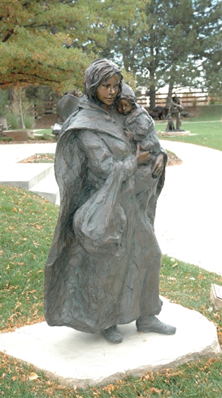 Crossing the Prairie by Glenna Goodacre, 2001