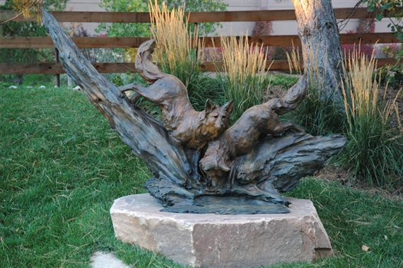 Foxes on the Bayou (Life Size)