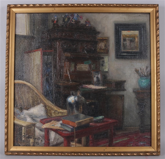 Interieur by Alois Hänisch, 1910