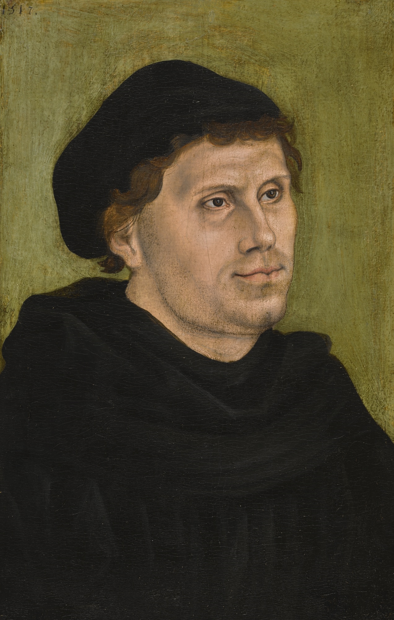 PORTRAIT OF MARTIN LUTHER (1483-1546) by Lucas Cranach the Elder, 1517