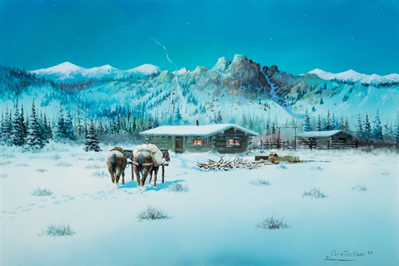 Hot Coffee Time by Clarence Basil Cuts-the-rope, 1982