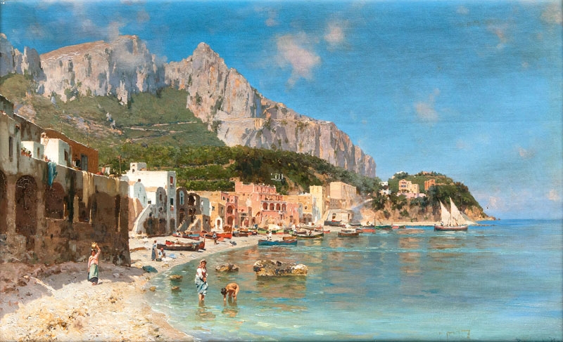 Artwork by Bernardo Hay, Capri, Made of Oil on canvas