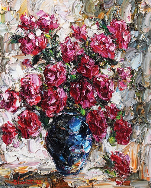 Artwork by Slamet, Flower, Made of Oil on canvas