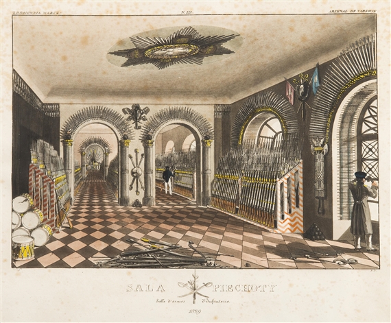 Warsaw Armoury in 1829 by Jan Feliks Piwarski
