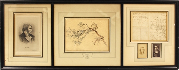 A tree branch by John Ruskin, 1856