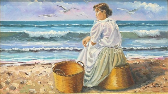 Escena de pescadora. by Rafael Botella Bonhome, 2010-present