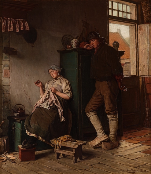 Der verzagte Freier by Ferdinand Fagerlin, 1896