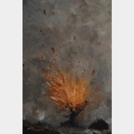Artwork by Sukey Bryan, Volcano, Made of oil on canvas