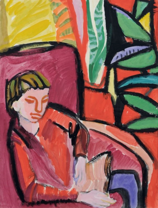 Fritz Keller | Lesender (1980) | MutualArt