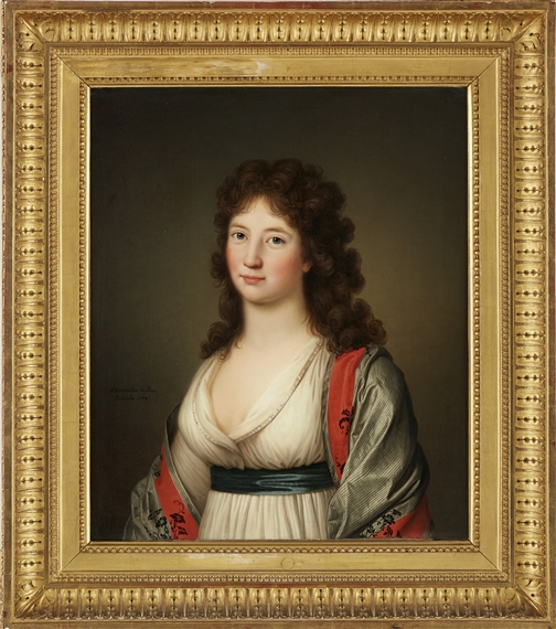 Fru Lagmanskan Nordenström by Adolf-Ulrik Wertmüller, 1798