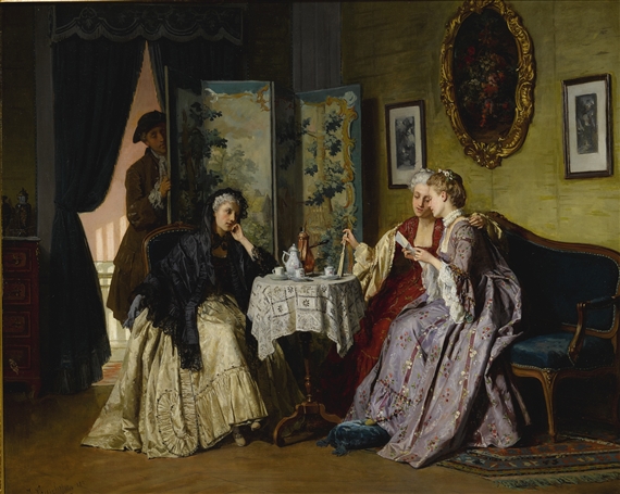 Jean Carolus | THE EAVESDROPPER (1880) | MutualArt