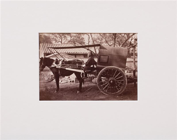 2 WORKS; MULE LITTER ON PALANQUIN, PEKING; AND PEKING CARRIAGE by Thomas Child