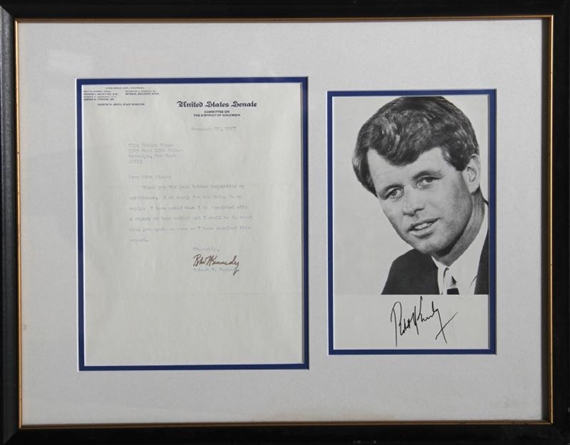 Kennedy Letter and Photo by Robert Kennedy, 1967